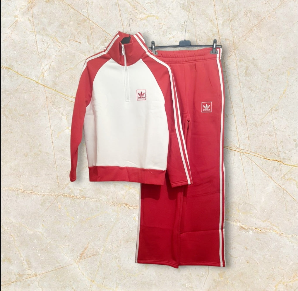 Ensemble Jogging Adidas Rouge